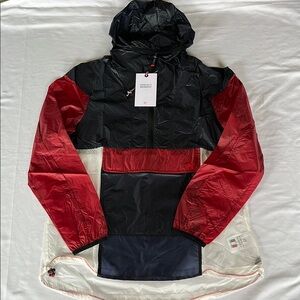 Perfect Moment Ultra Lightweight Track Jacket Navy Red White NWT